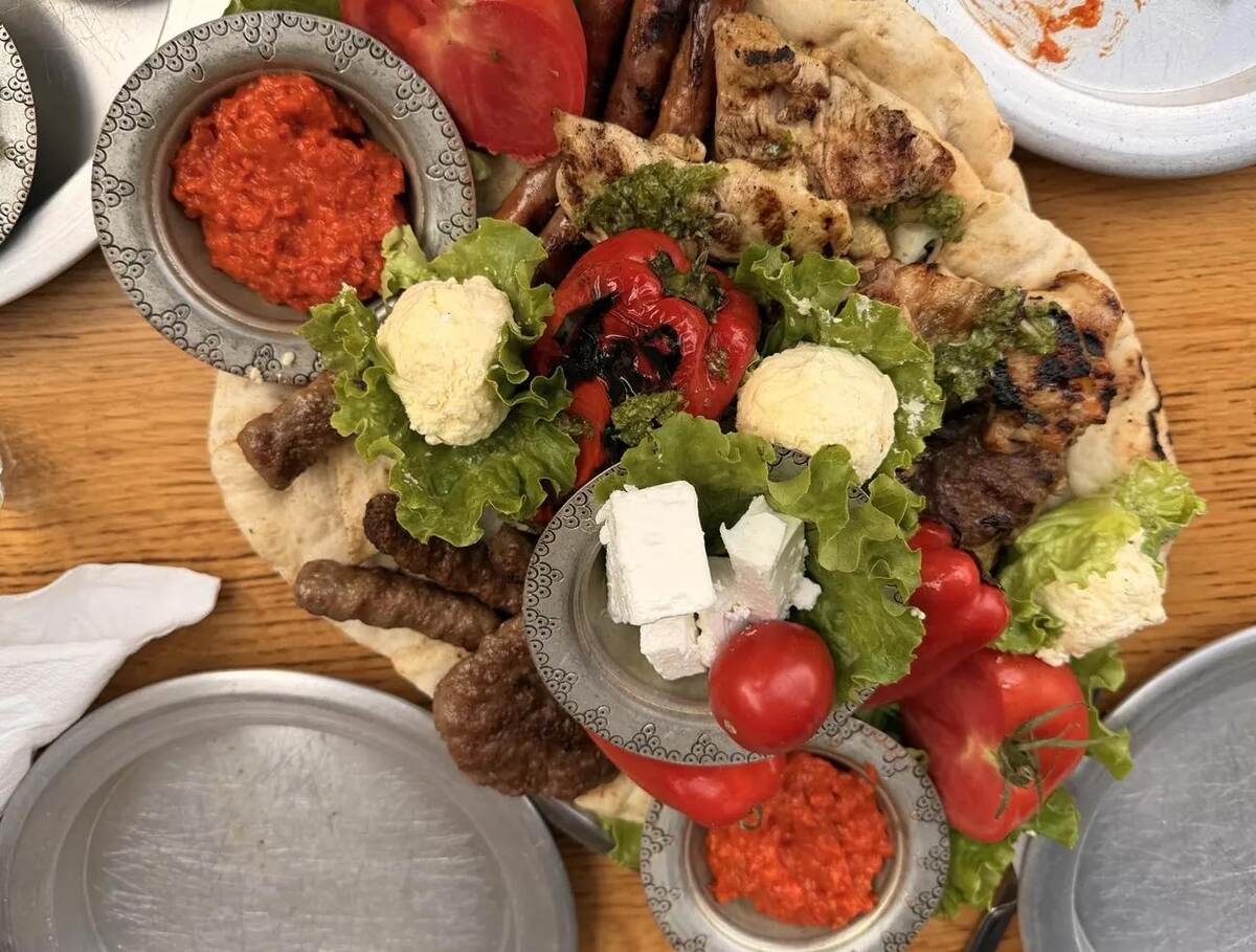 Parrillada compartida en el restaurante Irma Tima