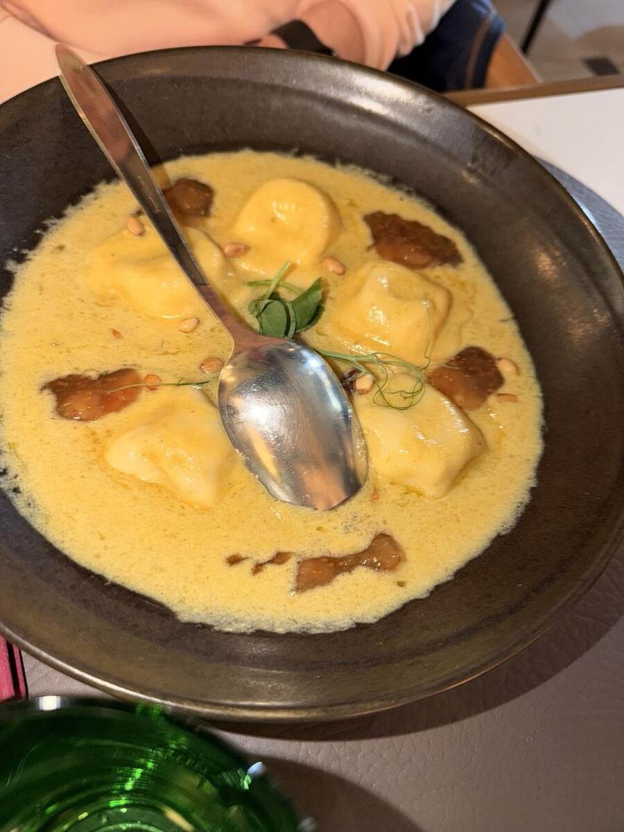 Raviolis en Zinfandel Split