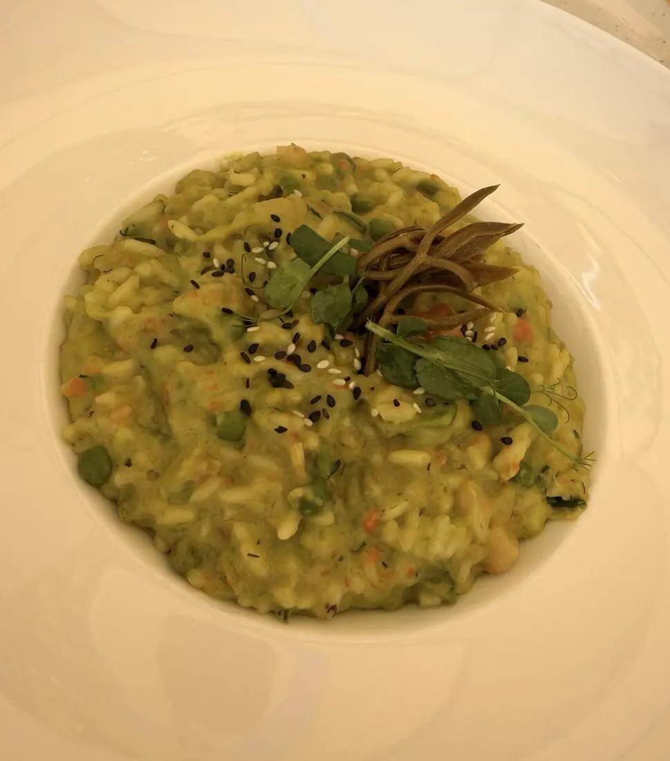 Arroz verde servido en Dubravka 1836