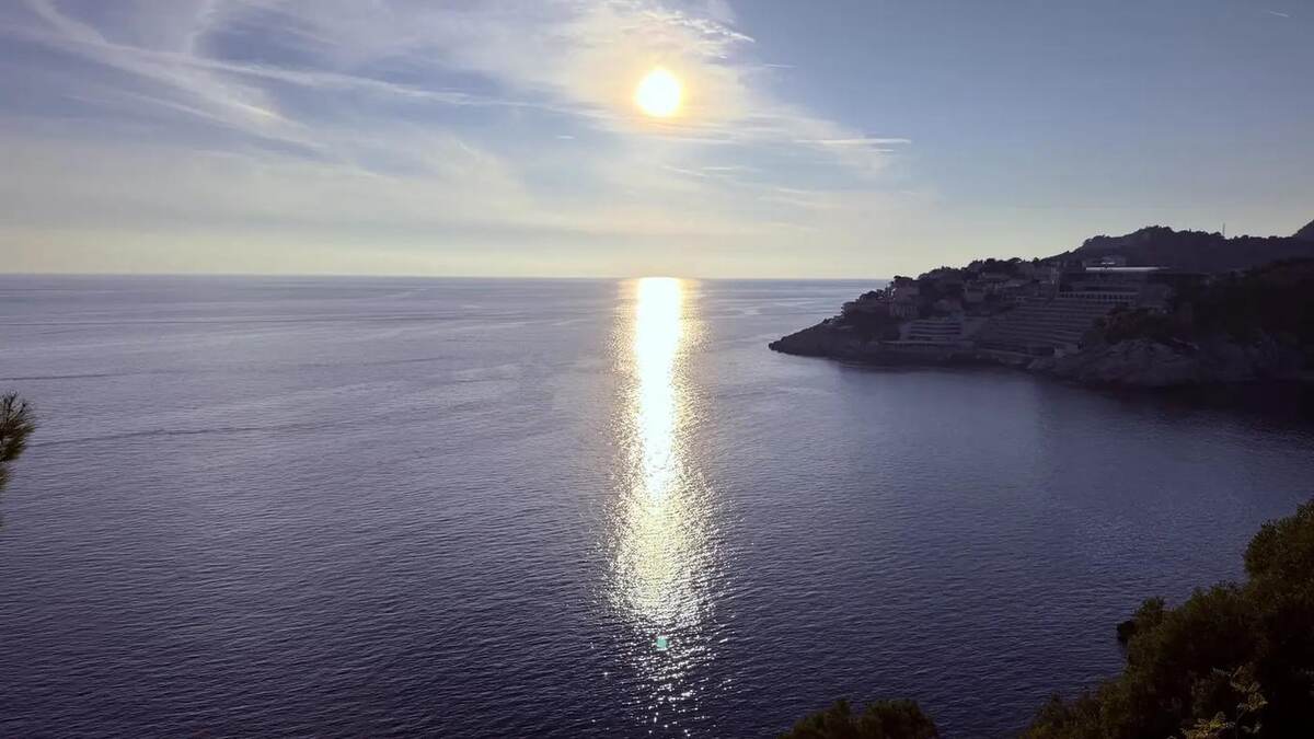 Atardecer sobre el Adriático en Dubrovnik