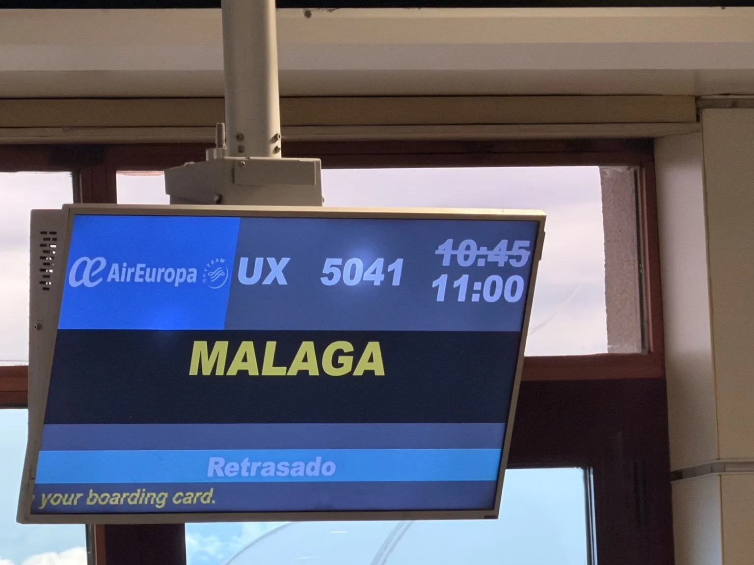 Llegada a Málaga