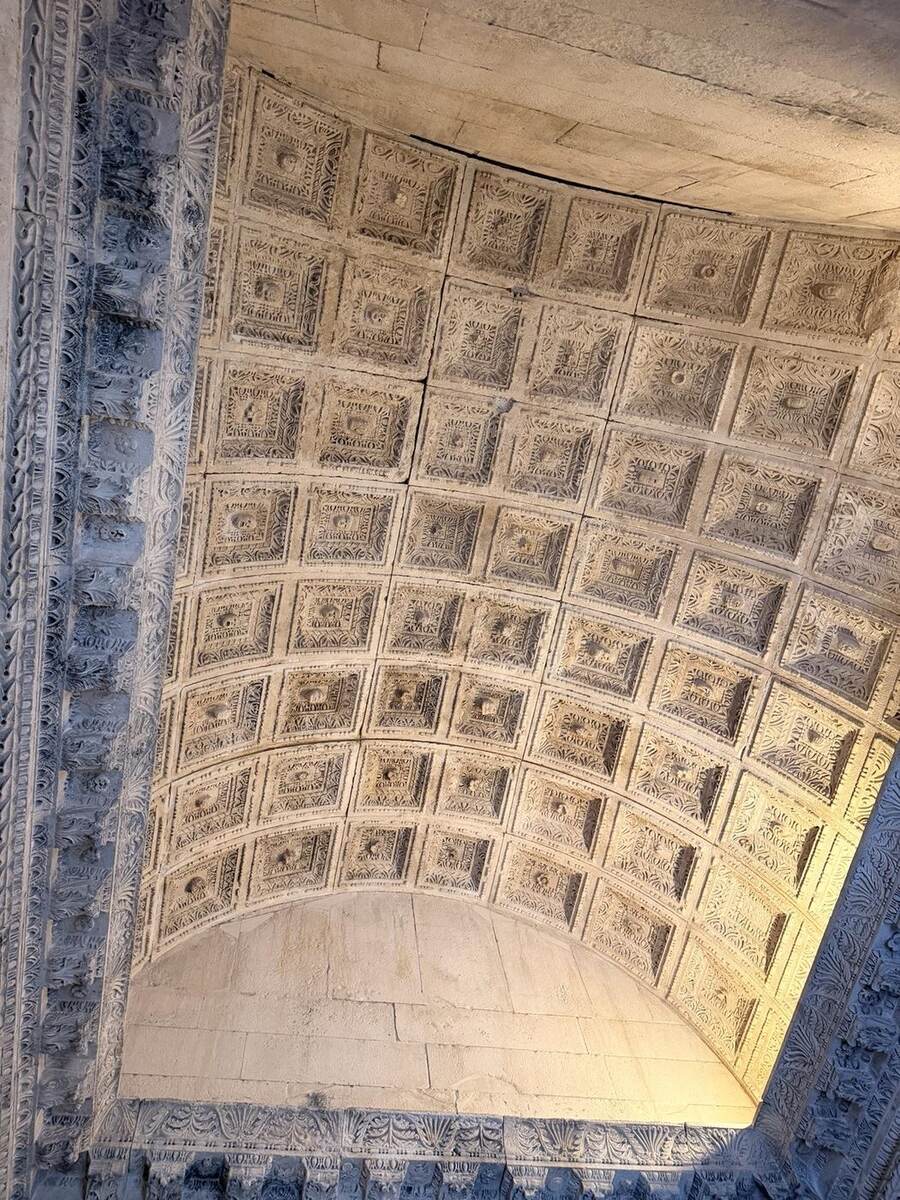 Bóveda de casetones del Templo de Júpiter
