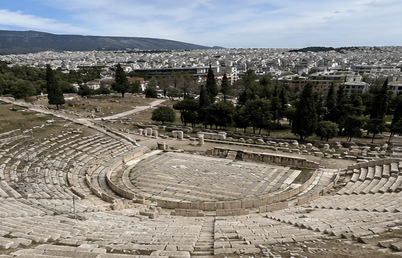 Recreación visual del Teatro de Dionisio