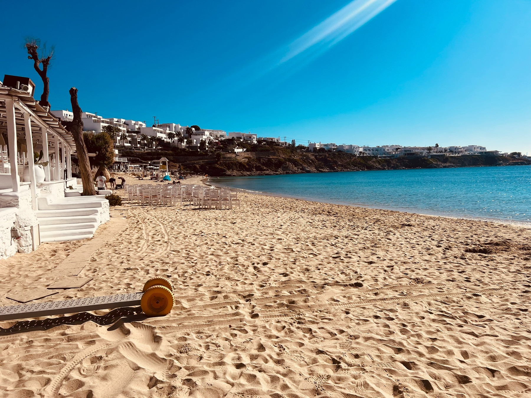 Psarou Beach en Mykonos