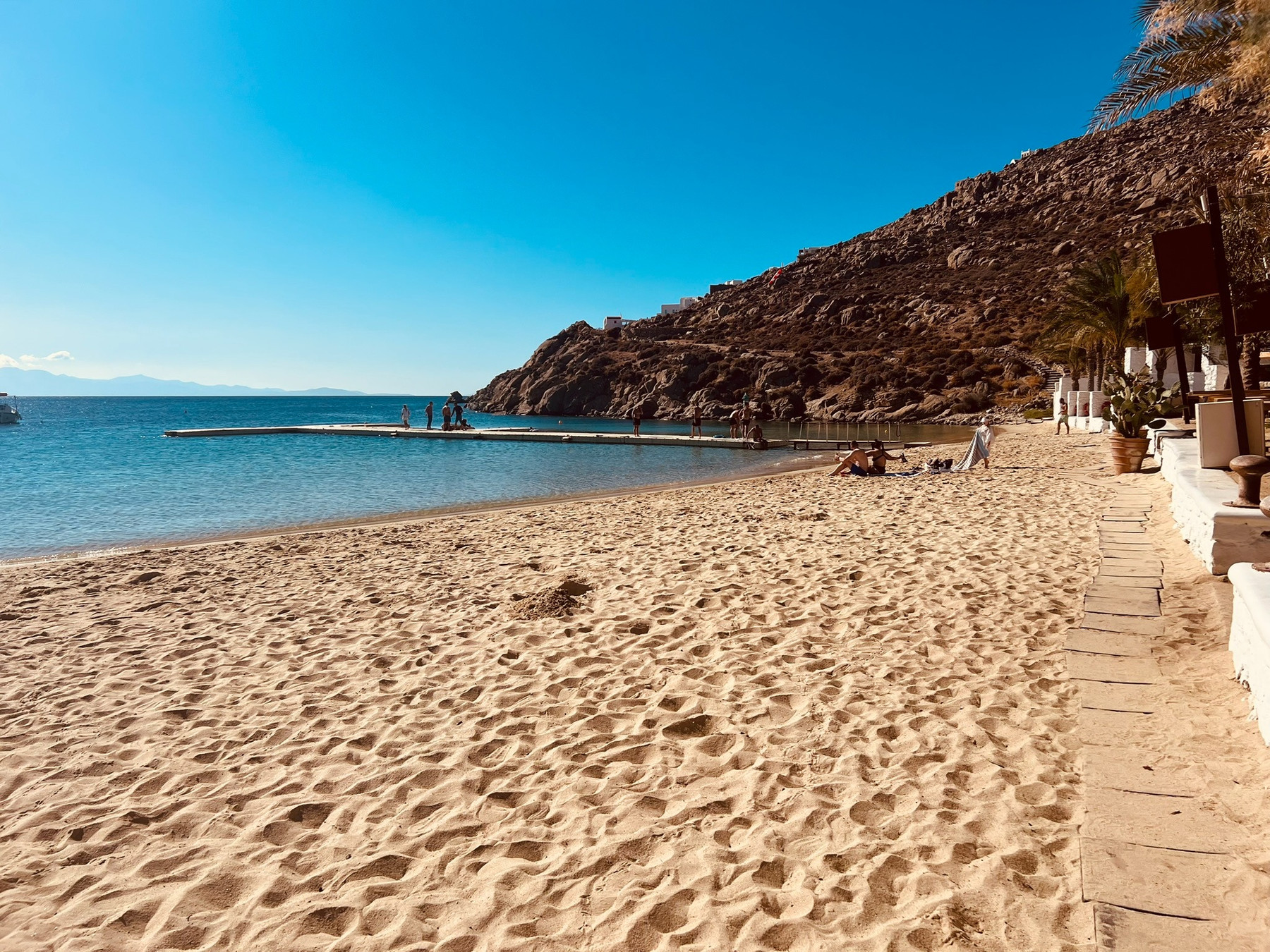 Psarou Beach en Mykonos