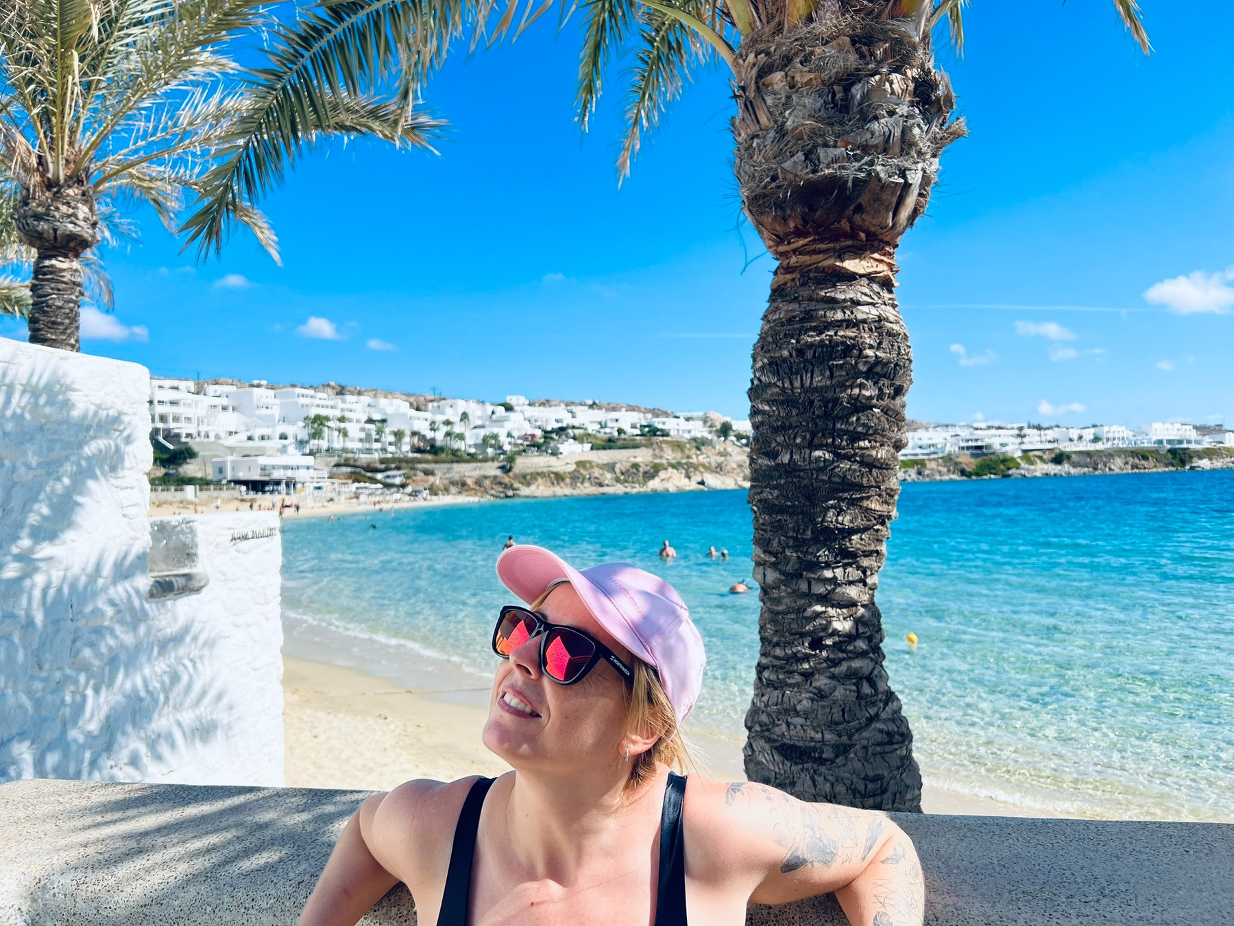 Psarou Beach en Mykonos