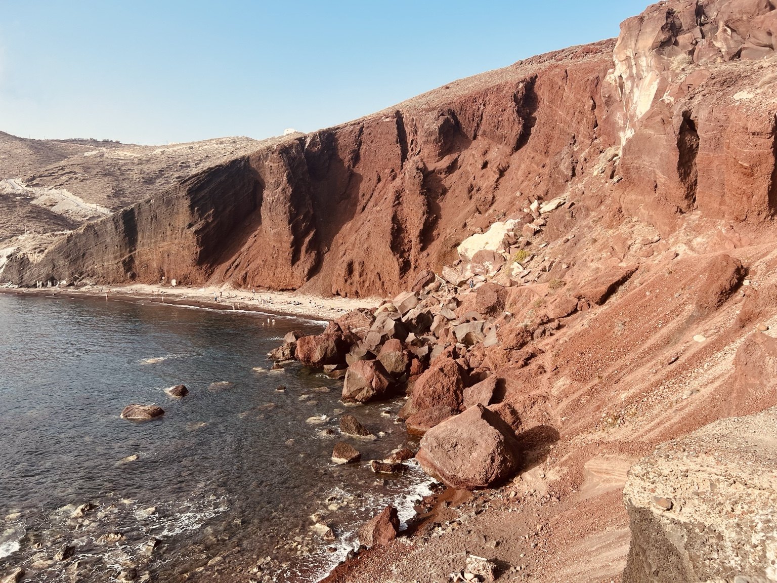 Acantilados rojos de Red Beach