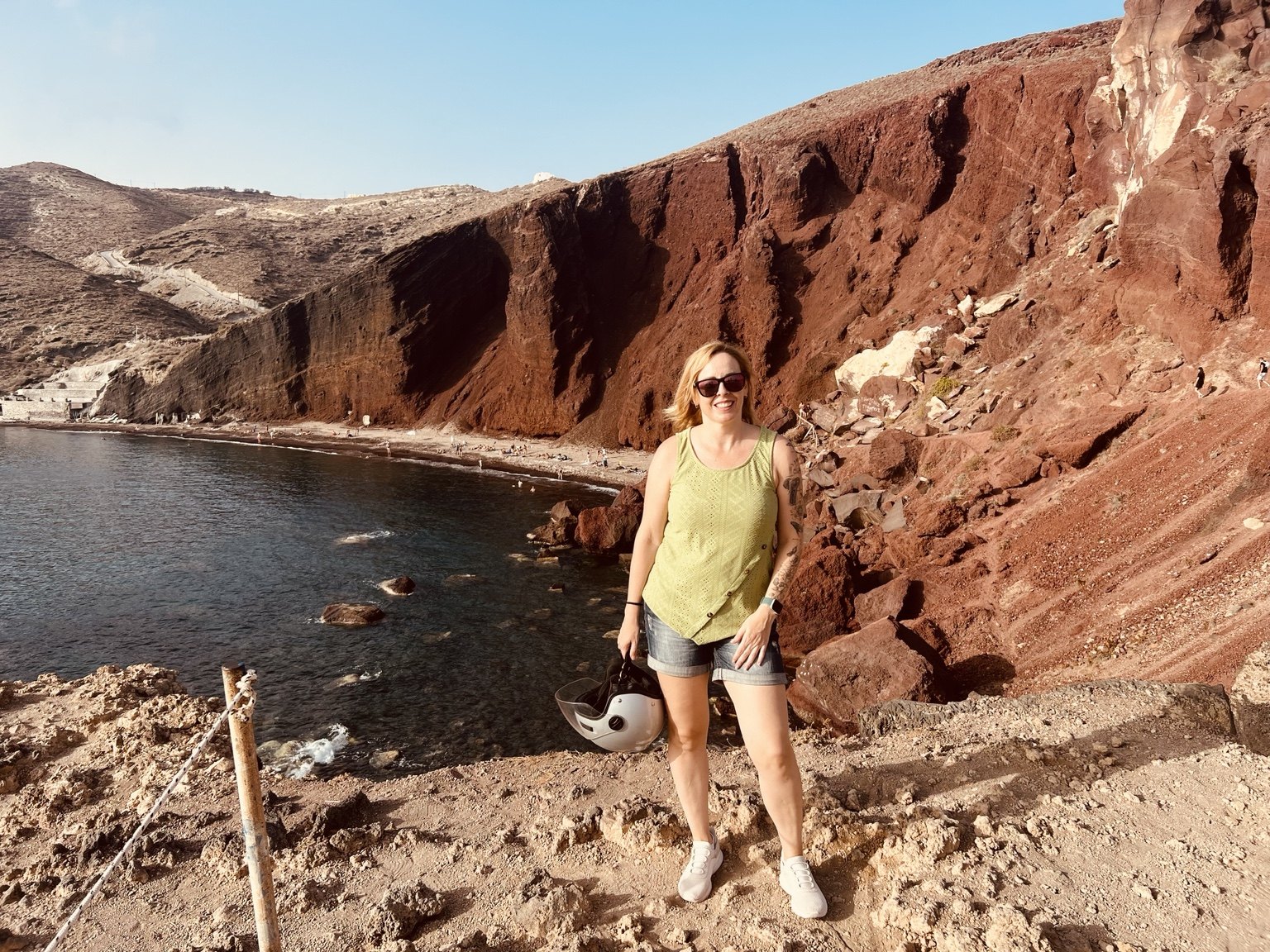 Alaitz frente a Red Beach
