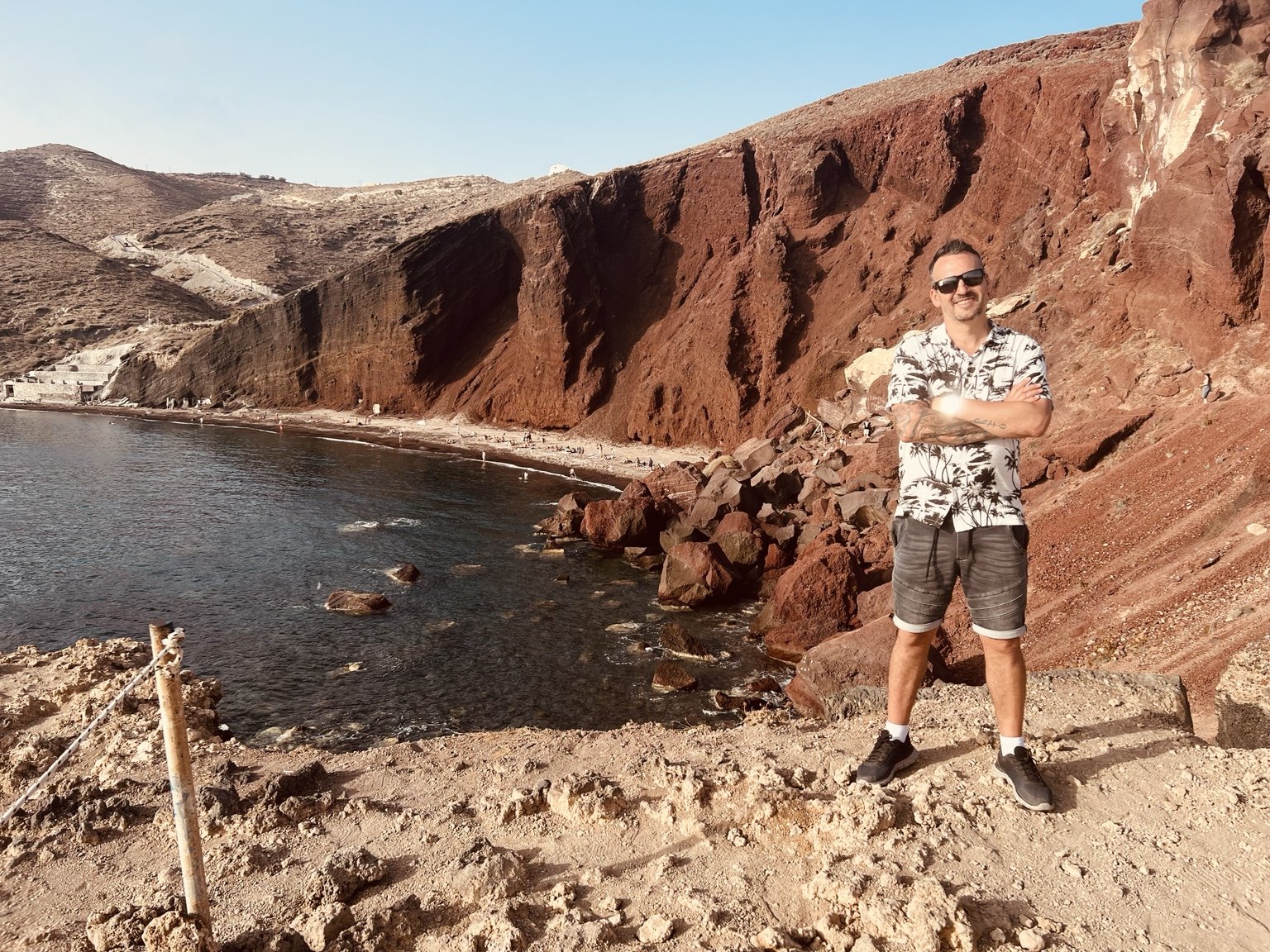 Txema frente a Red Beach