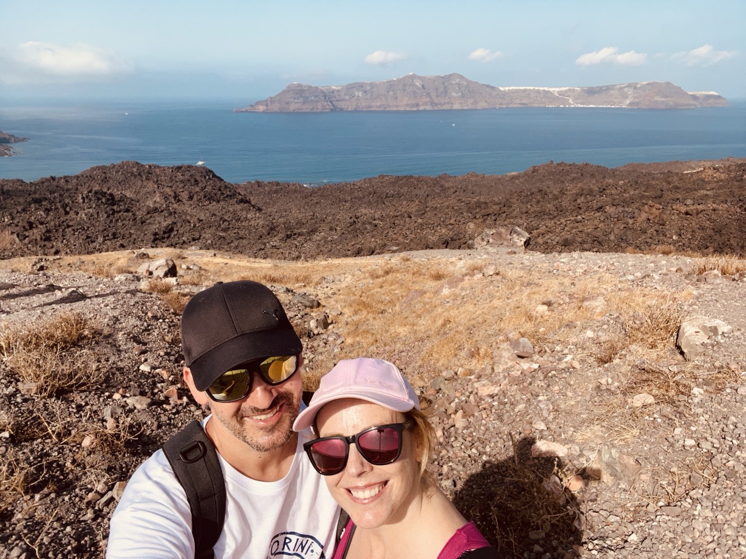 Txema y Alaitz en Nea Kameni