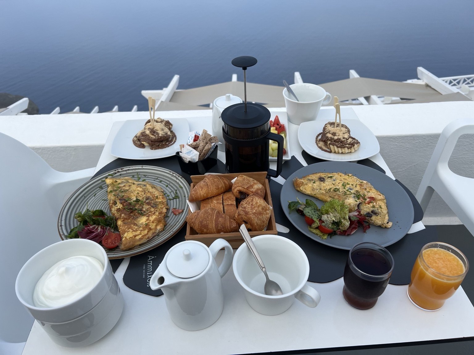 Desayuno con vistas a la caldera