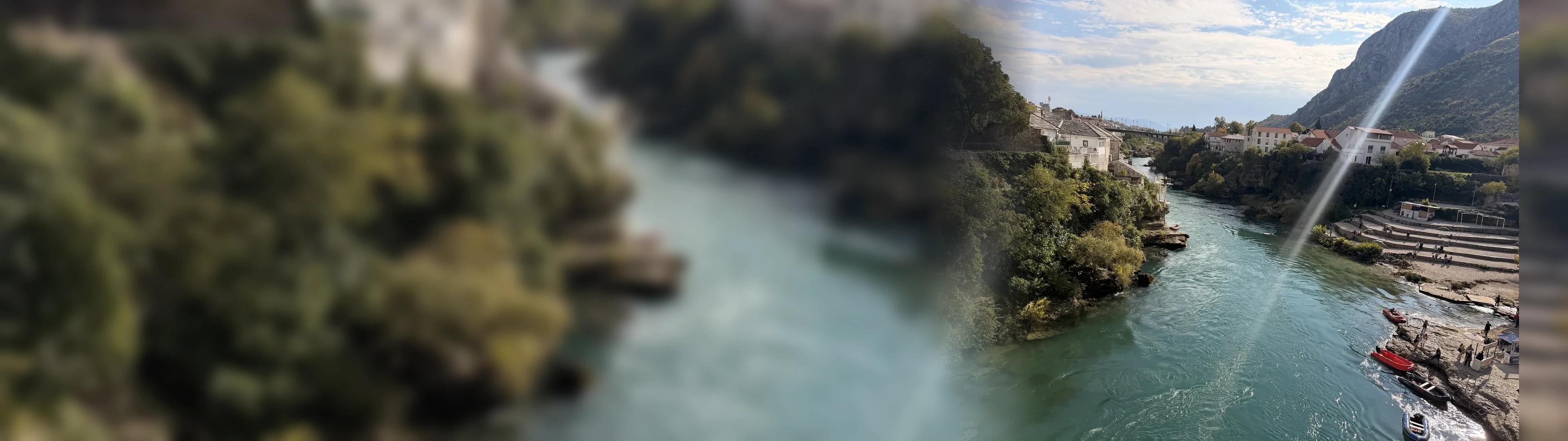 Puente de Mostar sobre el río Neretva en Bosnia y Herzegovina