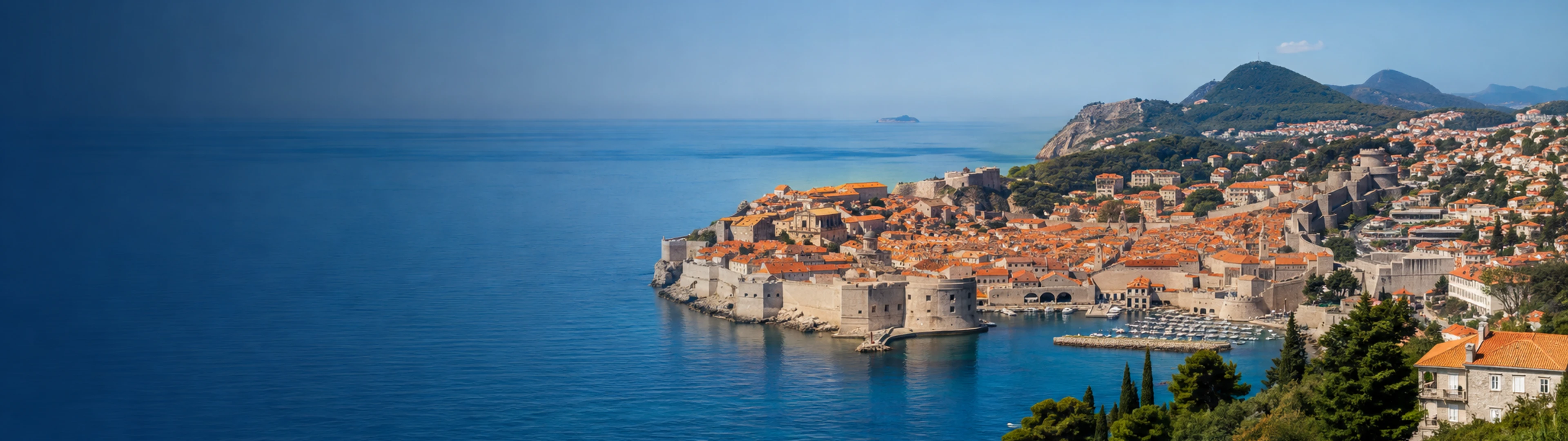 Fortaleza de San Lorenzo de Dubrovnik sobre el Adriático