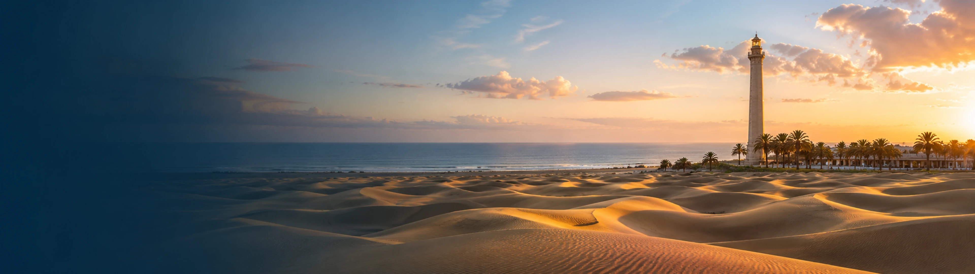 Faro de Maspalomas y zona hotelera vistos desde el aire