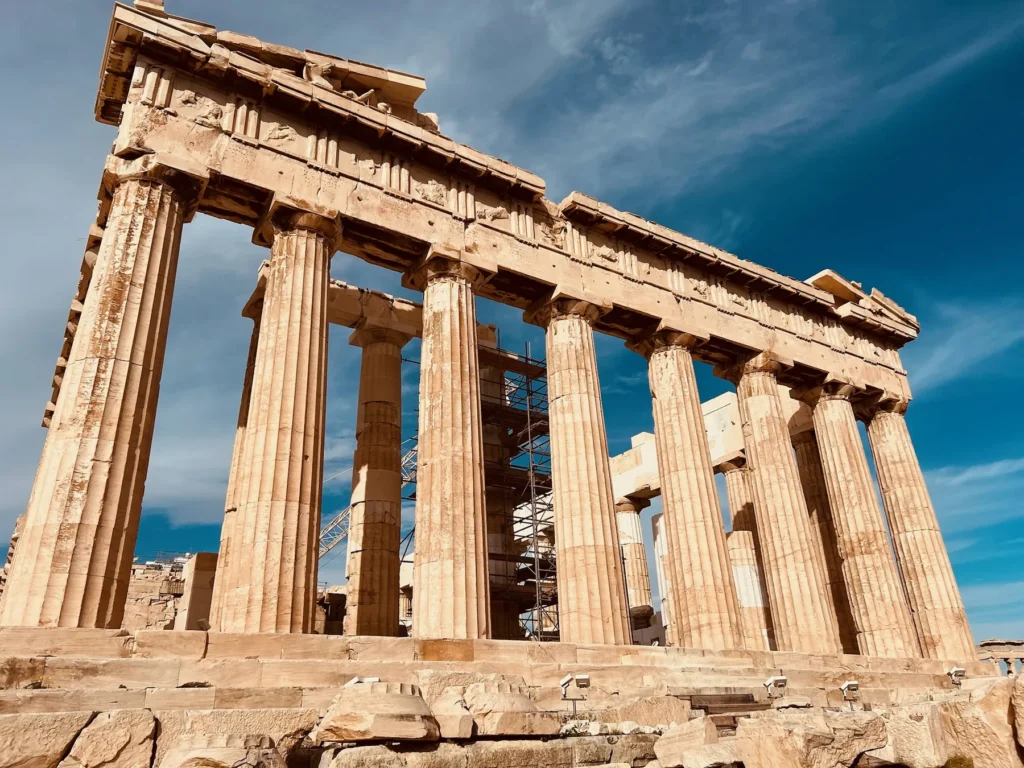 Partenón de Atenas durante nuestra visita a la Acrópolis