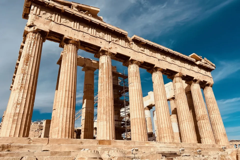 Partenón de Atenas durante nuestra visita a la Acrópolis