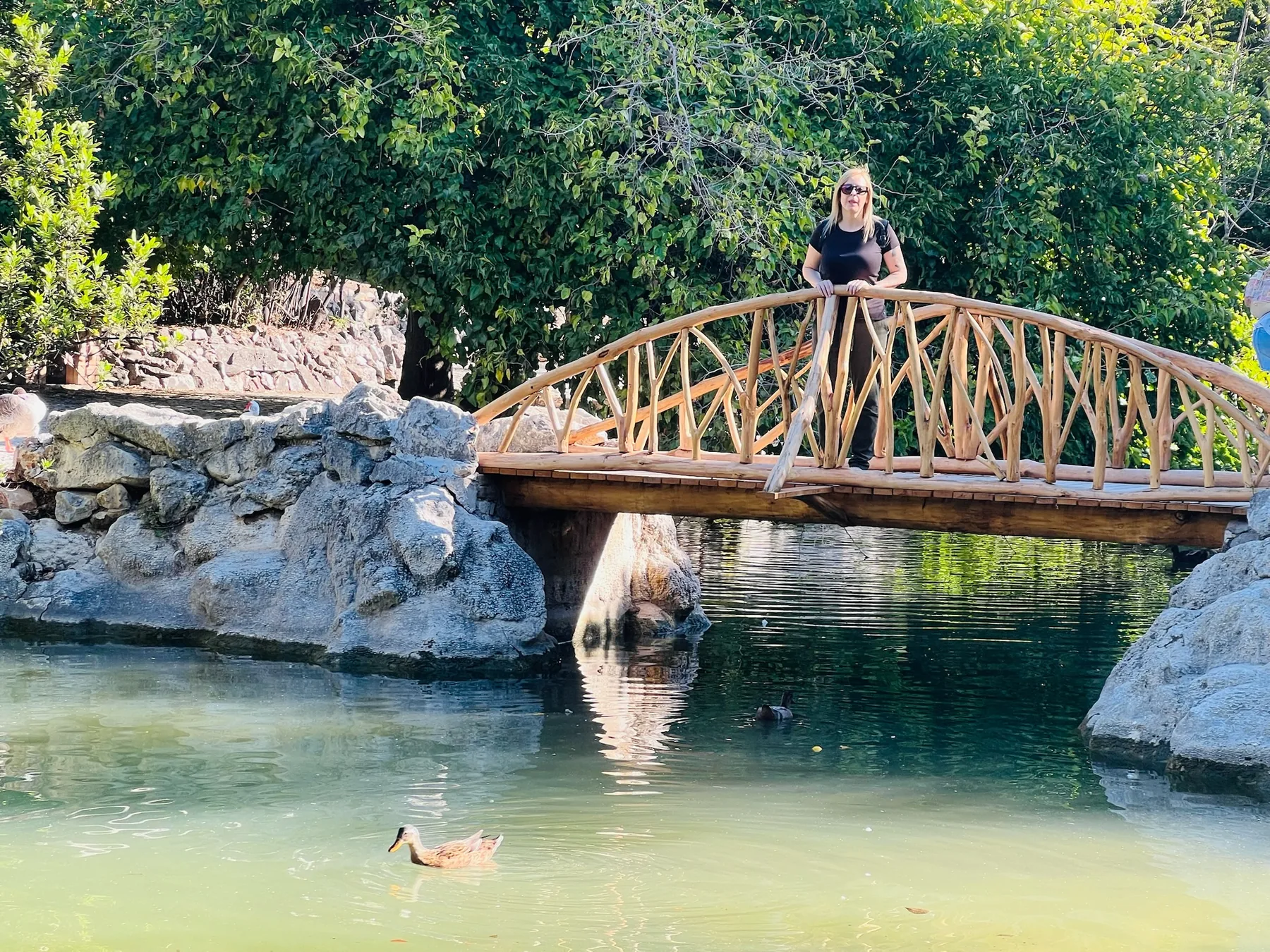 Puente del Jardín Nacional de Atenas