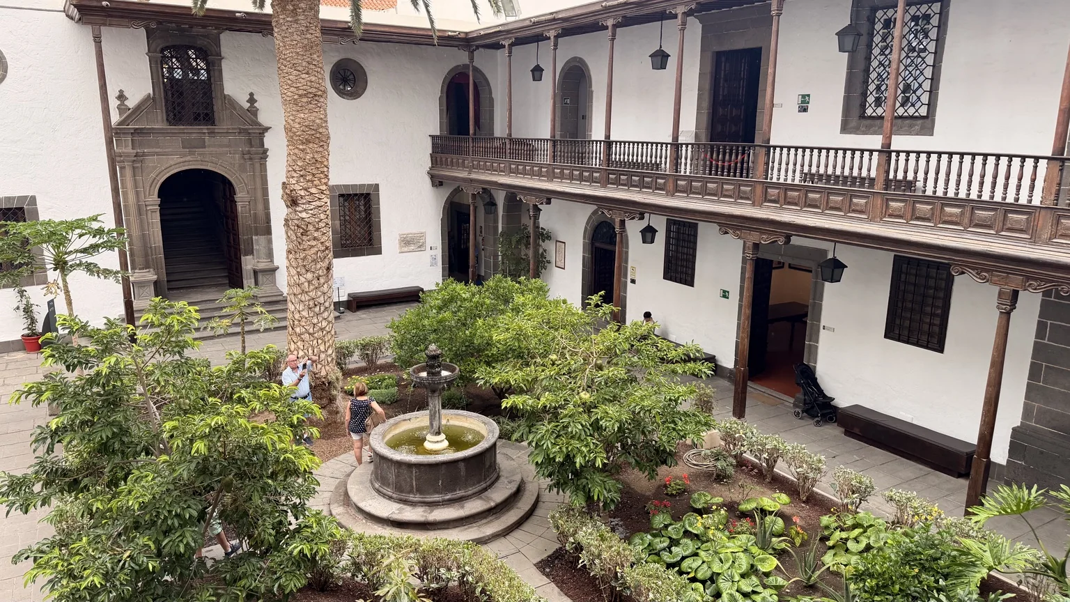 Patio interior de la Casa de Colón