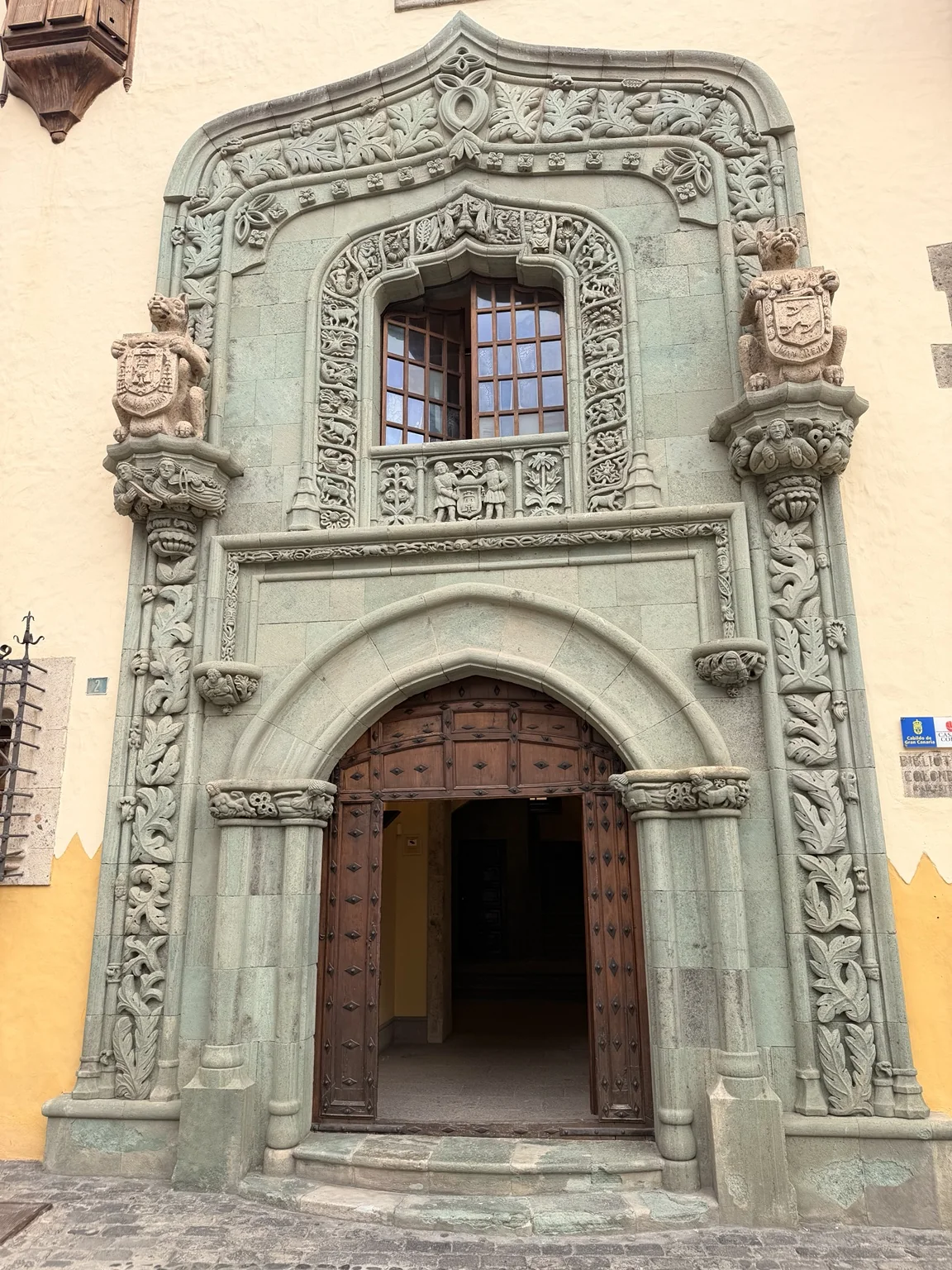 Portada de la Casa de Colón en Las Palmas de Gran Canaria