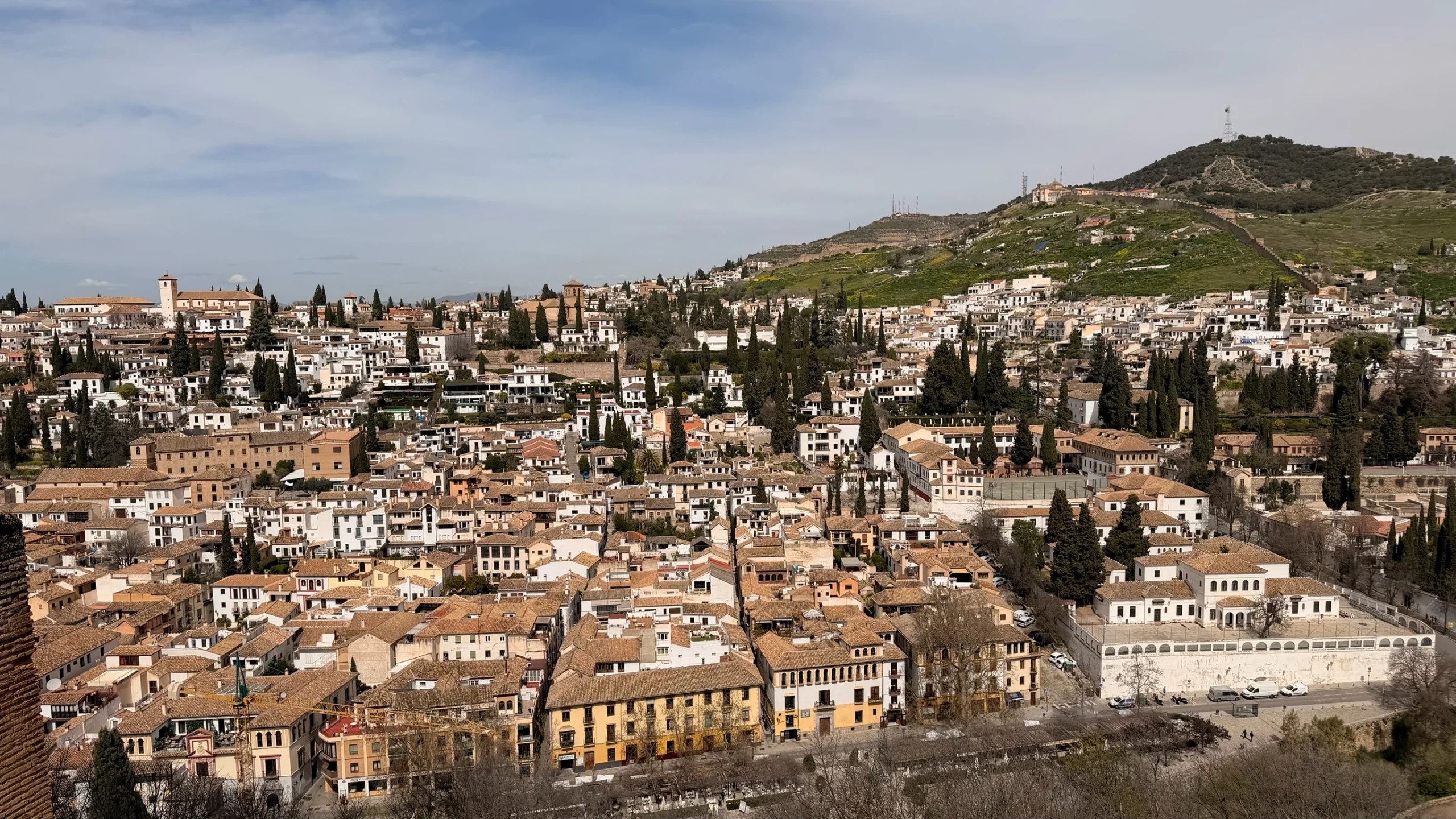 Panorámica del Albaicín de Granada
