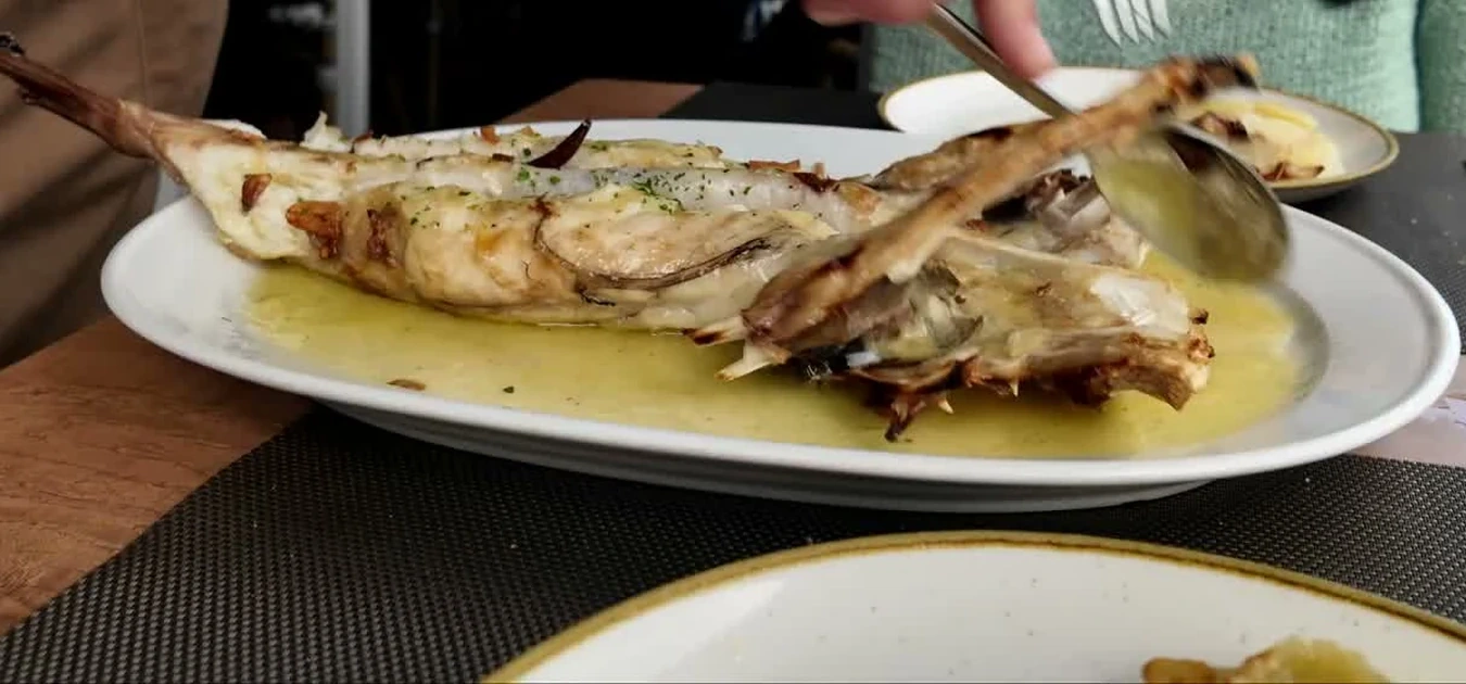 Rape a la parrilla que comimos en Idoia Ardotegia, Zumaia