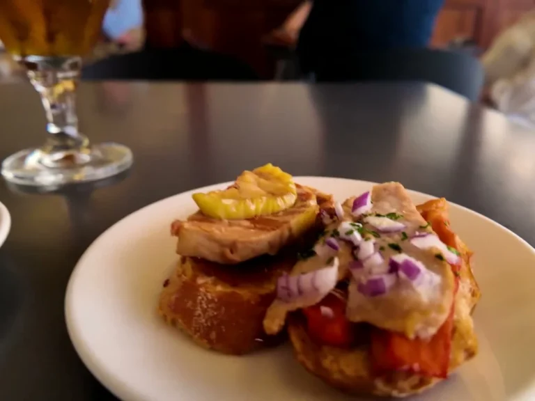 Pintxos que probamos en la barra de Karlos Arguiñano en Zarautz