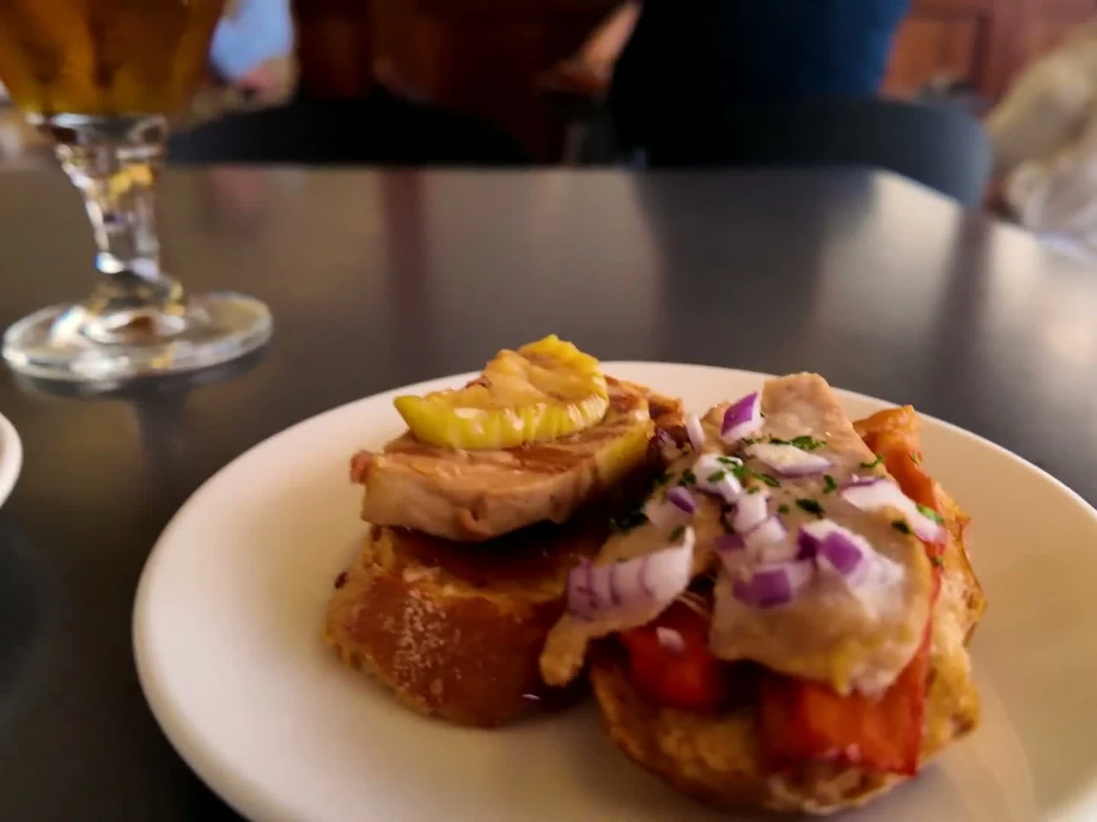 Pintxos que probamos en la barra de Karlos Arguiñano en Zarautz