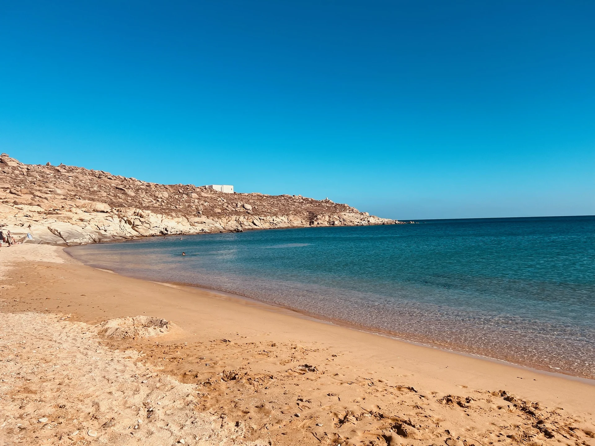 Bahía de Lia Beach en Mykonos