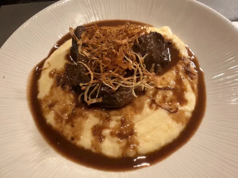 Uno de los platos de nuestra cena en Marangun de Dubrovnik