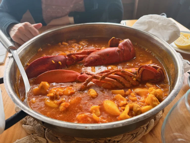Arroz con bogavante que pedimos en Restaurante Neptuno, Mojácar