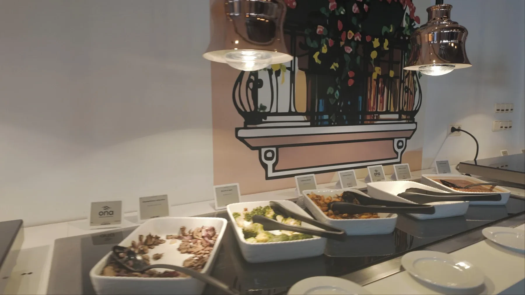 Zona de desayuno y buffet del Ona Alanda Club Marbella