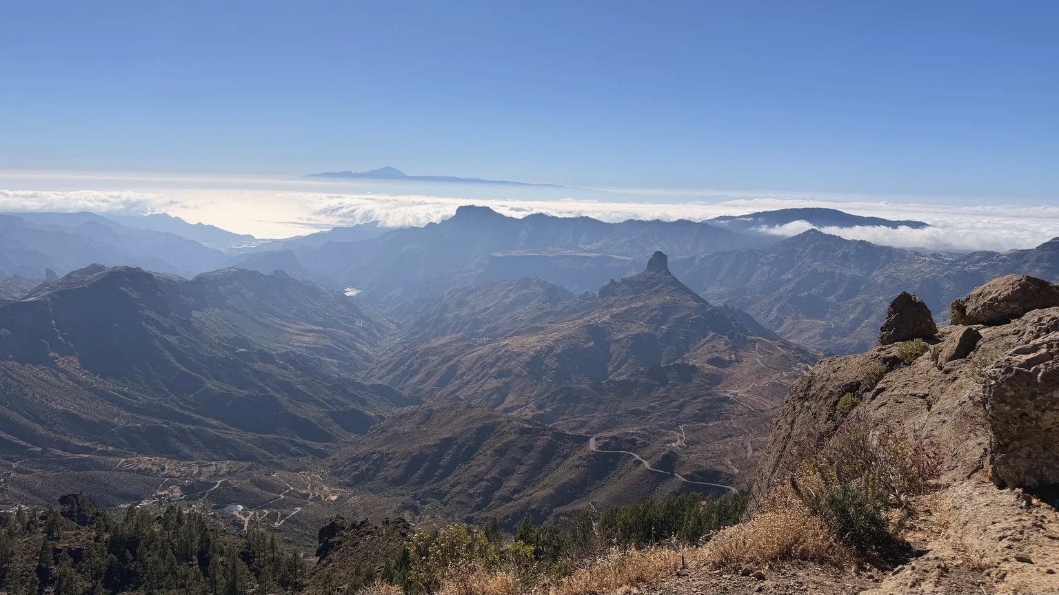 Panorámica desde el Pico de los Pozos de las Nieves