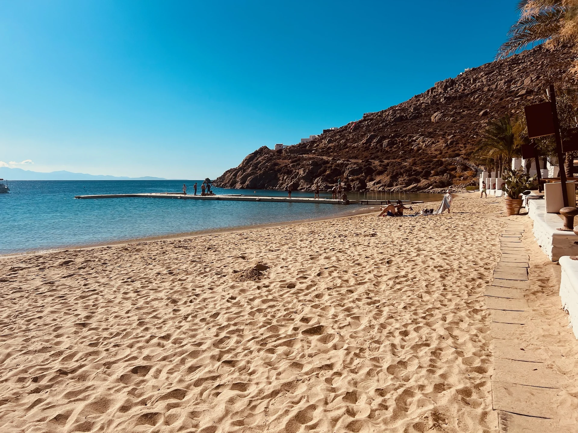 Psarou Beach en Mykonos