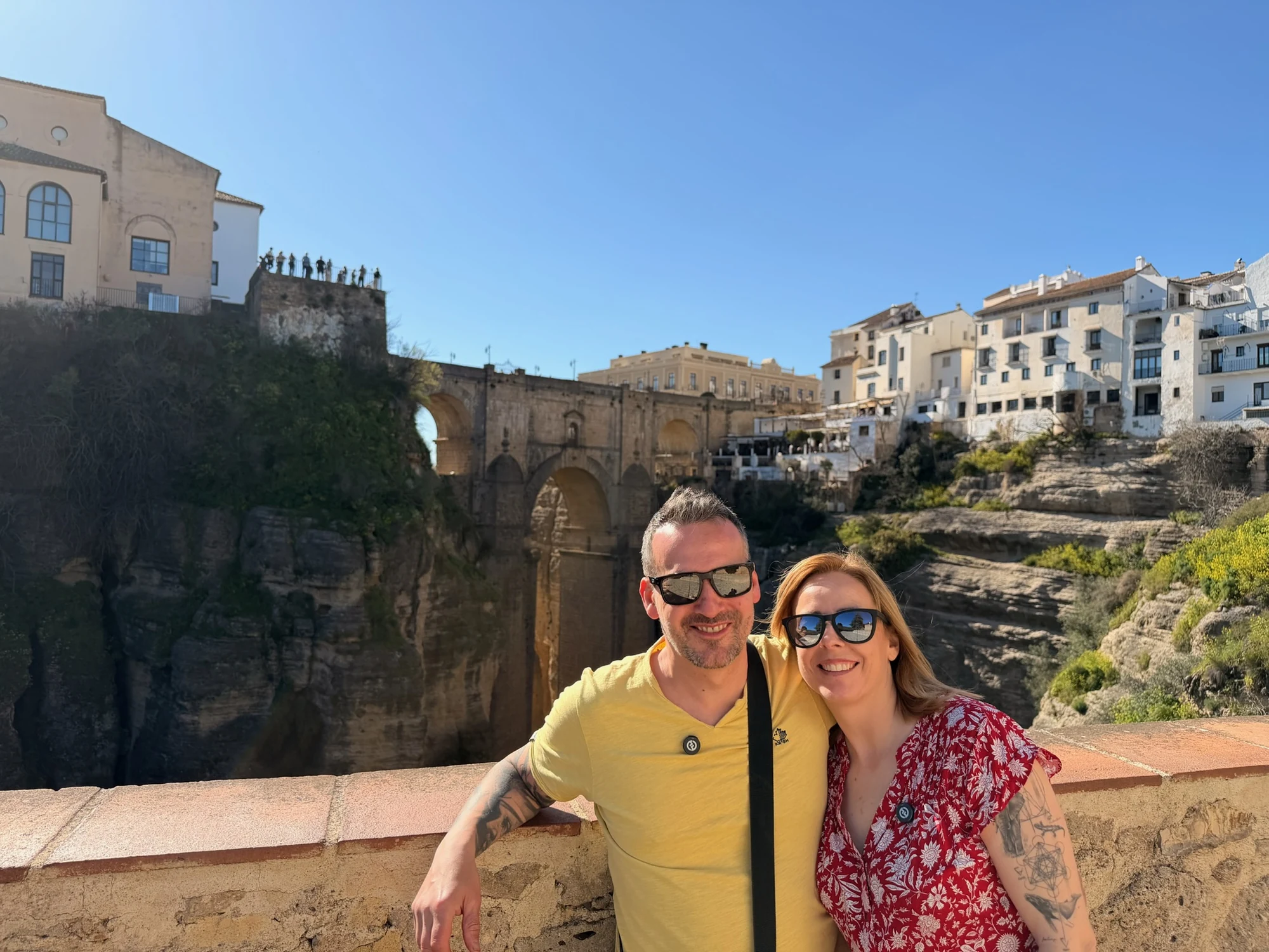 Nuestra visita a los Jardines de Cuenca con el Puente Nuevo al fondo