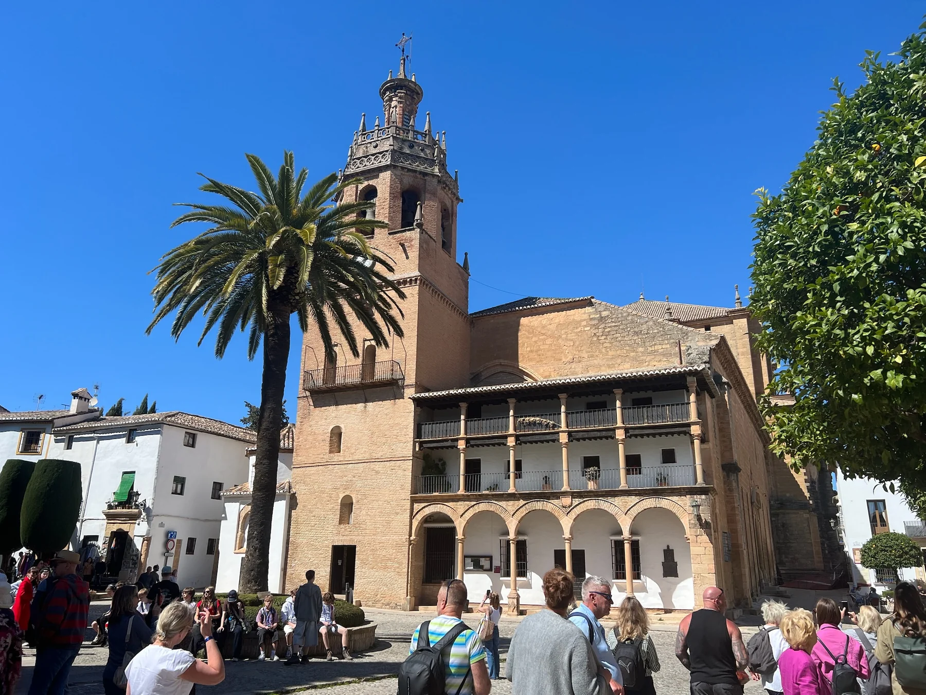 Iglesia de Santa María la Mayor en el casco histórico de Ronda