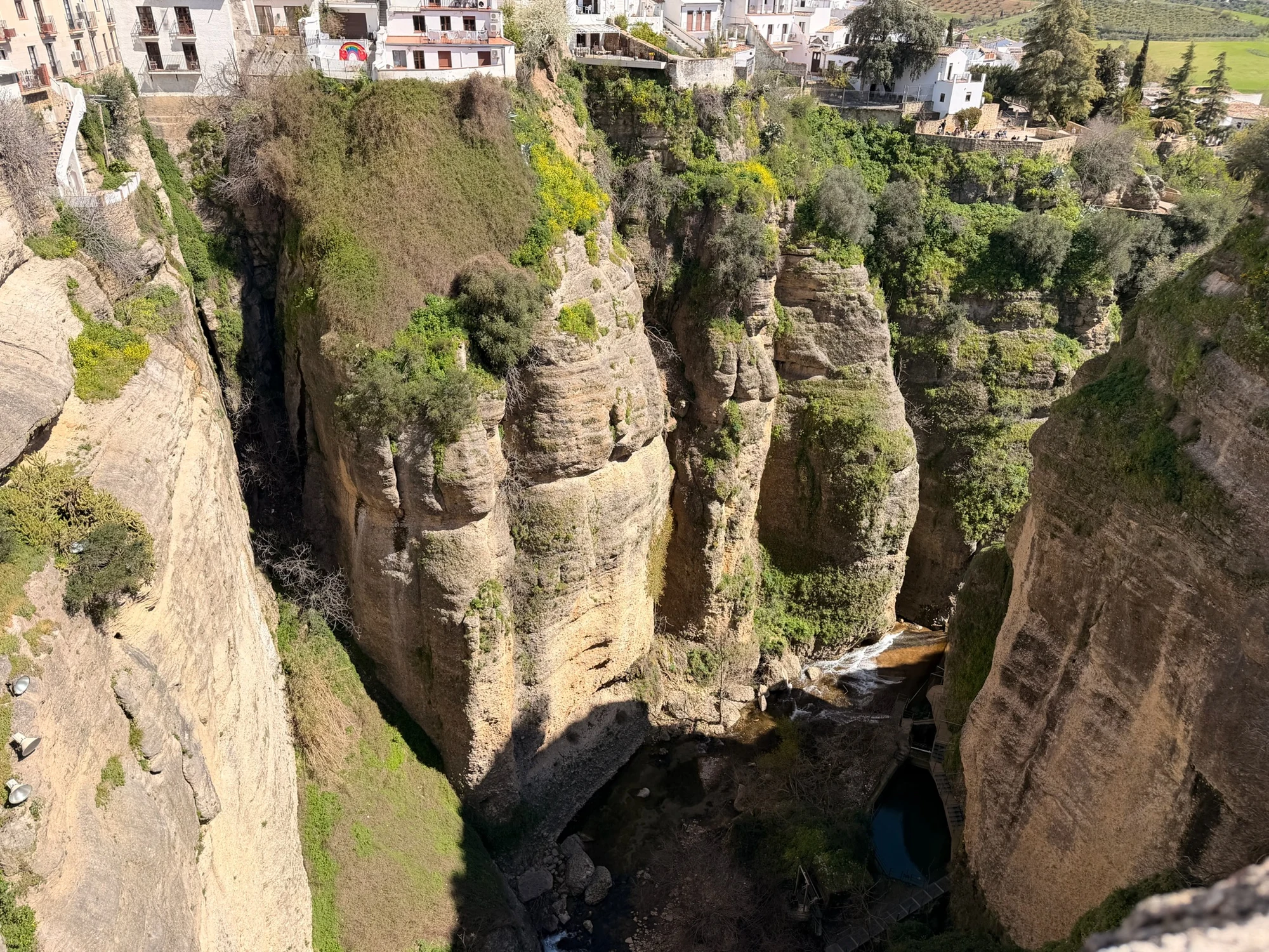 Paredes del Tajo de Ronda vistas desde arriba