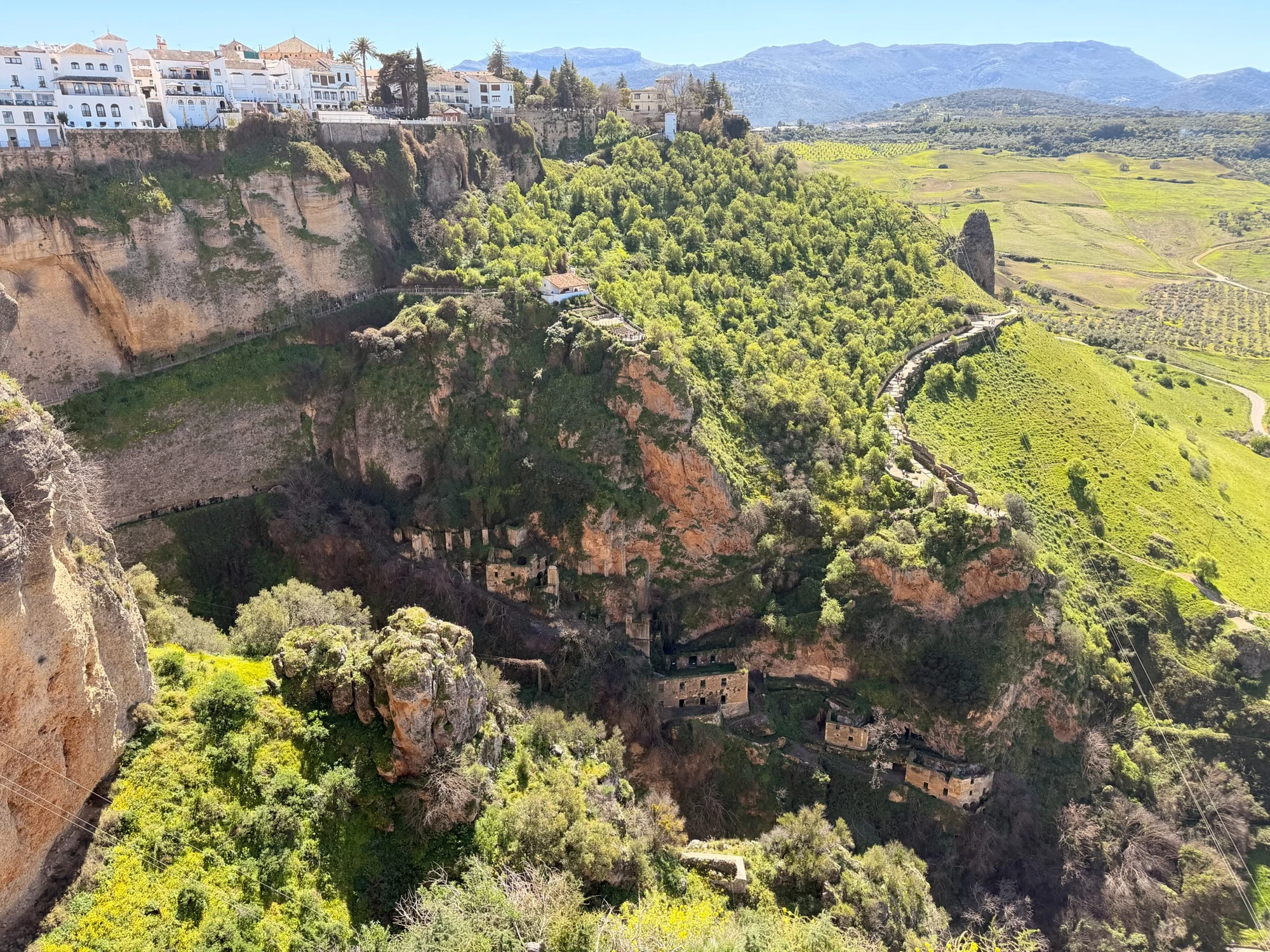 Vista del Tajo de Ronda desde uno de sus miradores