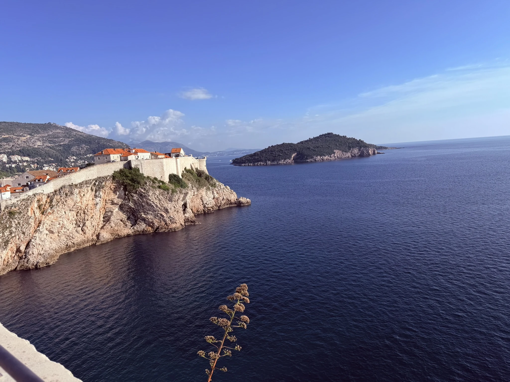 Vista del Adriático y Dubrovnik desde la Fortaleza de San Lorenzo