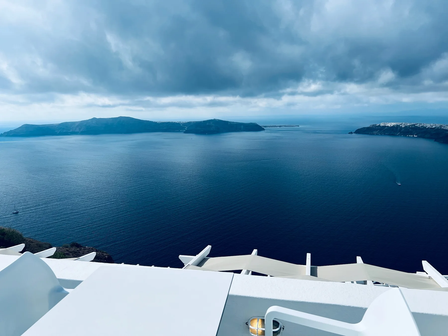 Caldera de Santorini al llegar a Imerovigli