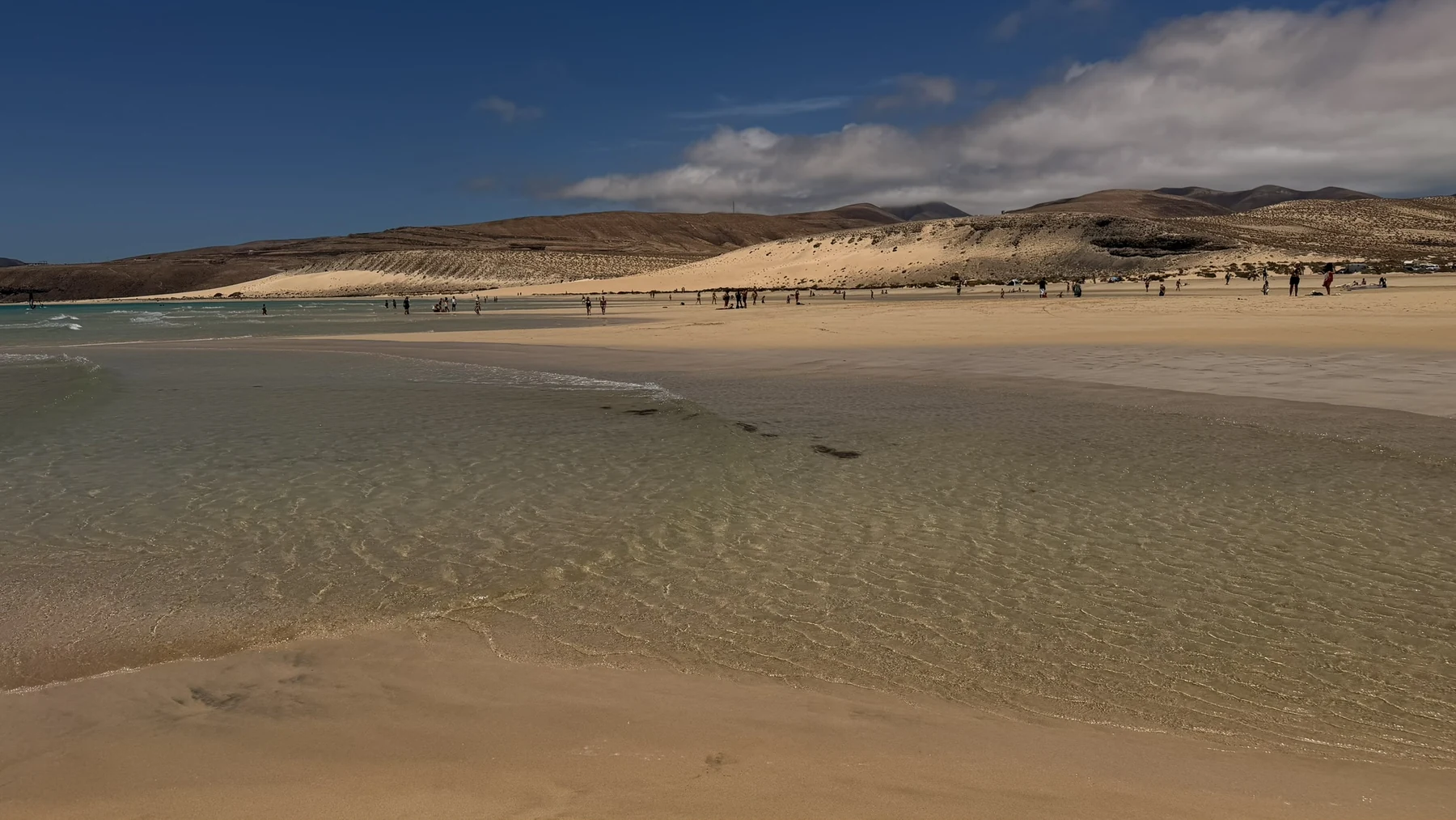 Laguna y arena de Playa de Sotavento