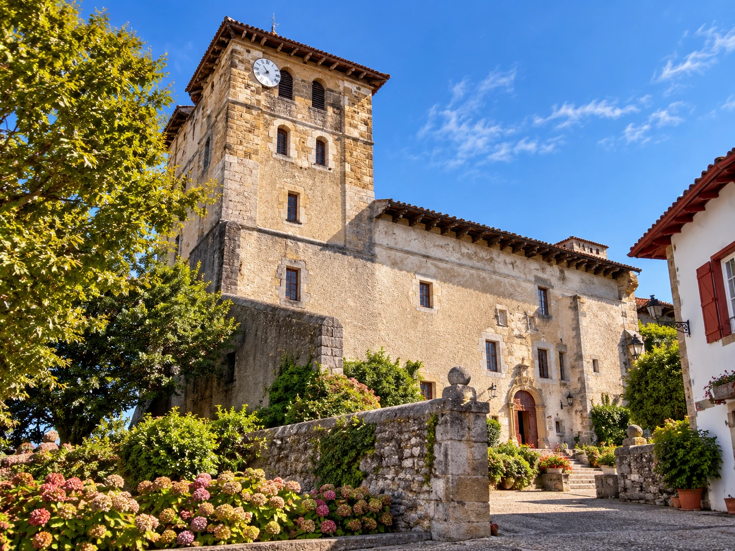 Recreación editorial del Château des Barons d’Ezpeleta
